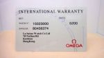 OMEGA Warranty cards - Replica watch Warranty Card Wholesale